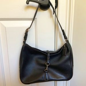 Coach Leather Hobo Shoulder Handbag, EUC